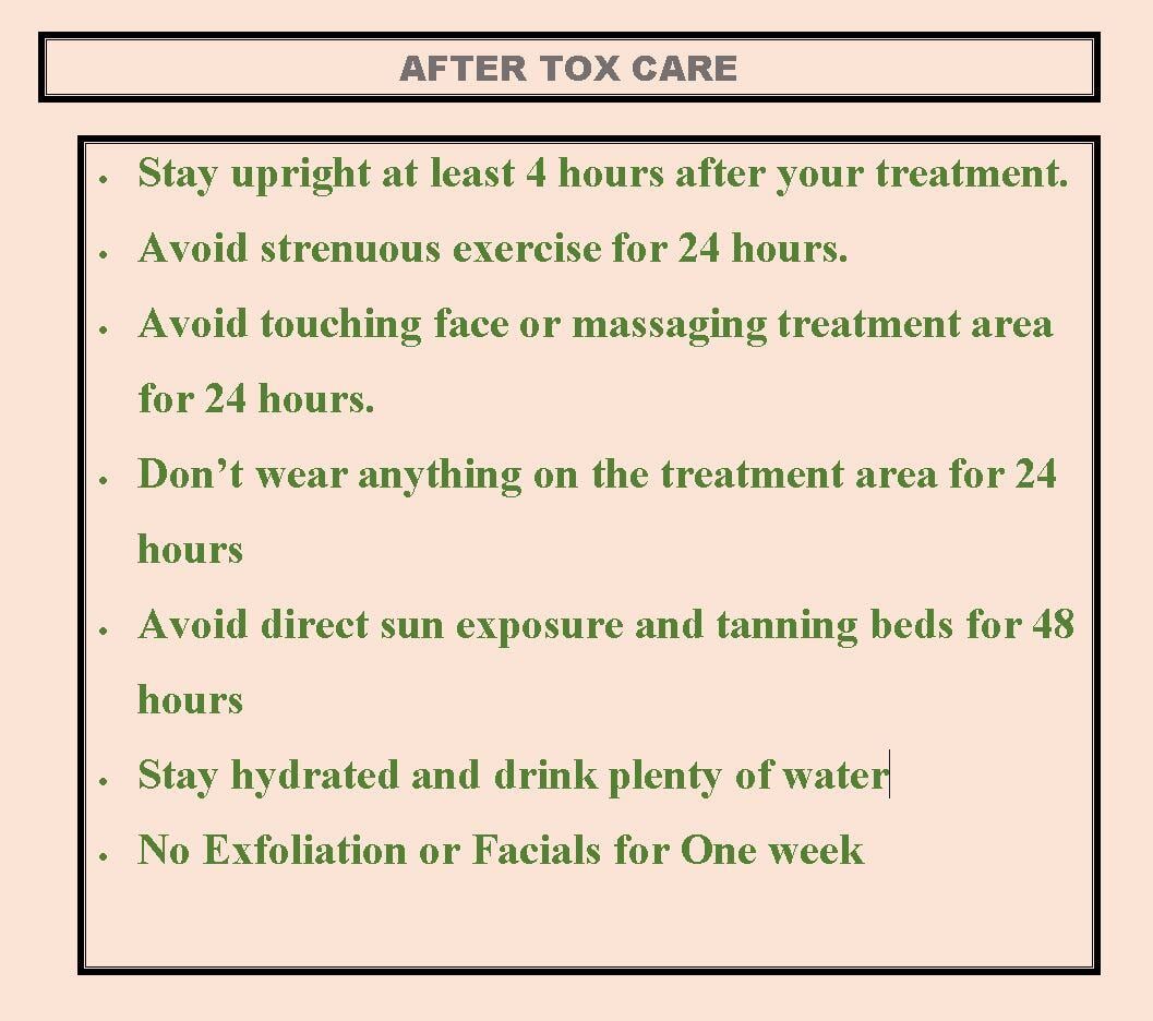 Tox Aftercare